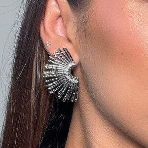 Solana Sunburst Statement Stud Earrings